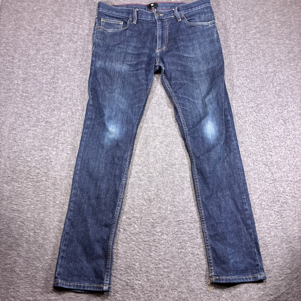 DC Shoes Jeans Slim Fit Mens 32 Blue Denim Skate Y2K Rare Beach Cali Dark Wash